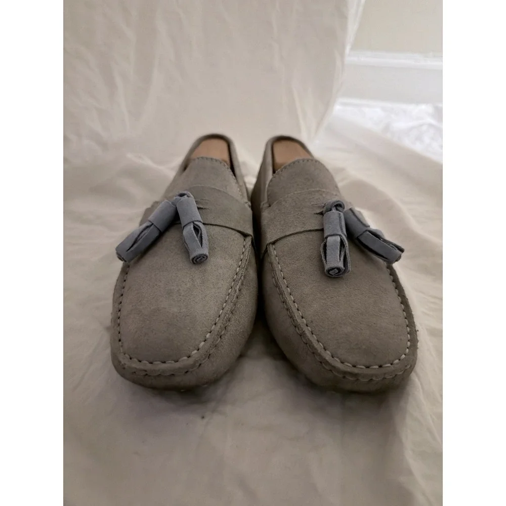 Bobbies Paris Suede Driving Tassel Loafers - Men's EU 41 (US 8)